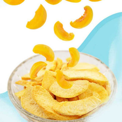 ซื้อ รับฉัน! ผลไม้ทอดสูญญากาศไขมันต่ำกรอบเพื่อสุขภาพขายดี Yellow Peach Chips Snacks online manufacture