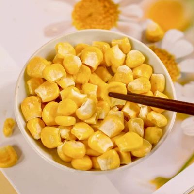 ข้าวโพดหวานที่แห้งแบบแข็งเป็นจํานวนมาก ไม่ GMO เป็นธรรมชาติ 100% สําหรับการทําอาหารหรืออาหารว่าง