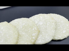 บิสกิตหวานคั่วคุณภาพสูงพร้อมน้ำตาลฟรอสติ้งขนมข้าวเกรียบเกาหลี